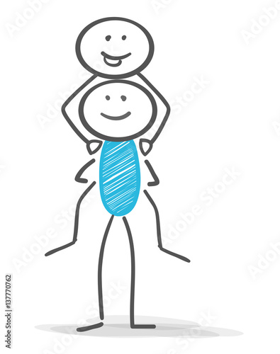 stickman piggyback