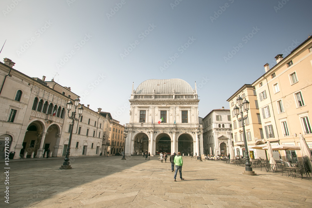 Brescia Lombardy Italy, Loggia Square