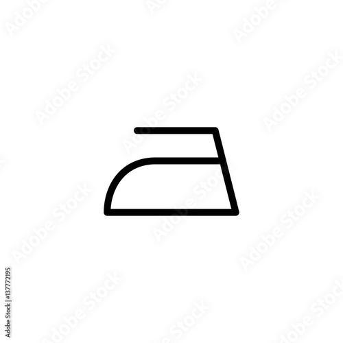 ironing laundry icon black on white