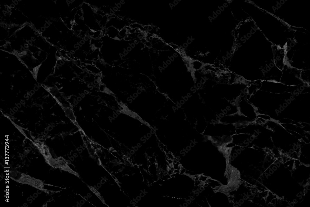 Fototapeta premium Black marble natural pattern for background and design.