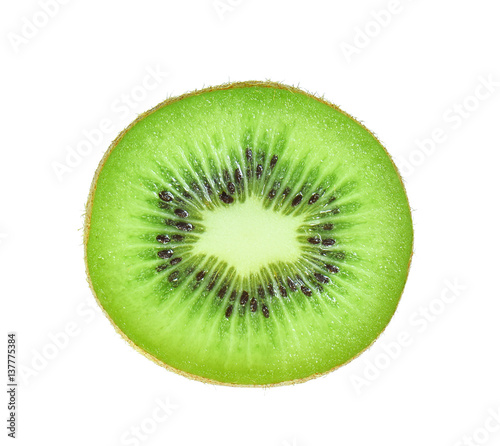 Kiwi fruit on a white background