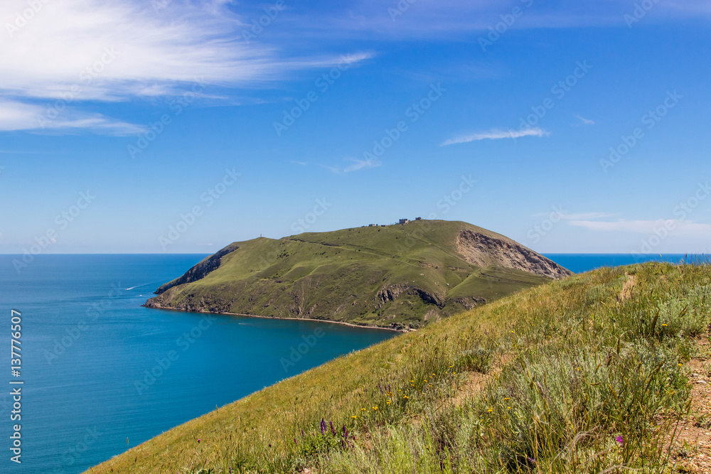 Beautiful multicolored relax seascape of South Crimea