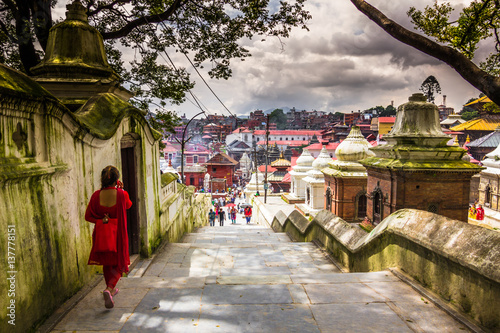 August 18, 2014 - Pashupatinath Temple in Kathmandu, Nepal photo