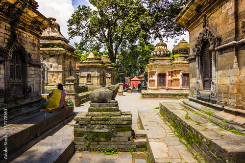 August 18, 2014 - Pashupatinath Temple in Kathmandu, Nepal photo