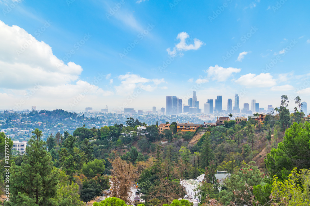 Blue sky in Los Angeles