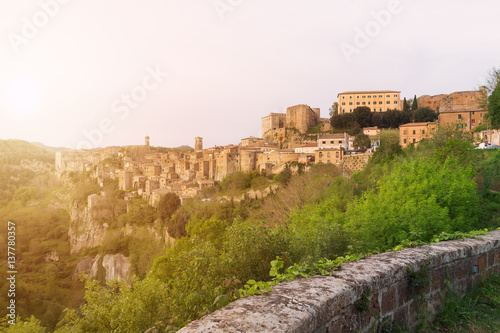Sorano beautiful and cozy medieval town in the Grosseto of  province