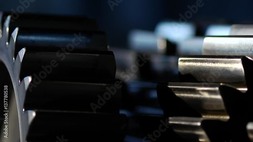 Steel gears focusing blur