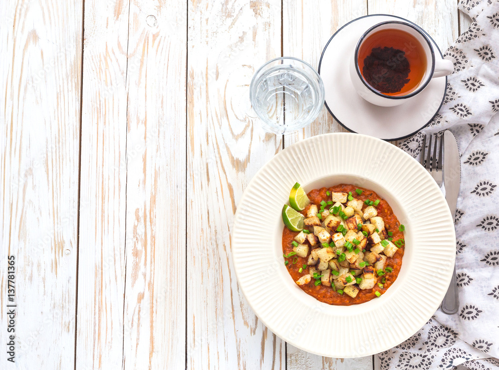 Stewed kohlrabi cabbage with lime and tomato sause Stewed kohlrabi cabbage with lime and tomato sause