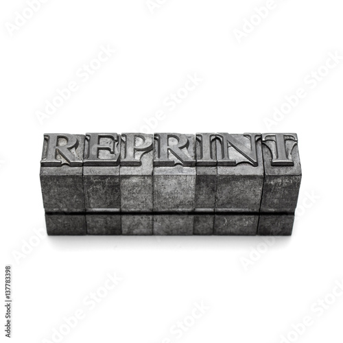 Foto reprint word, letterpress