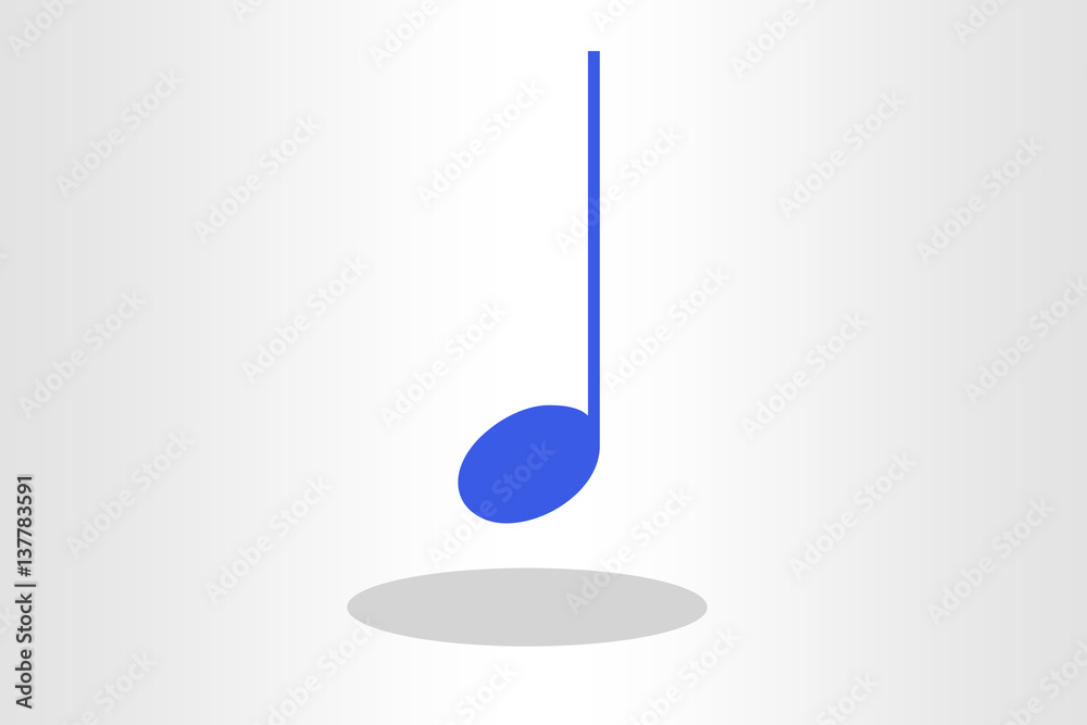 Illustration of quarter note