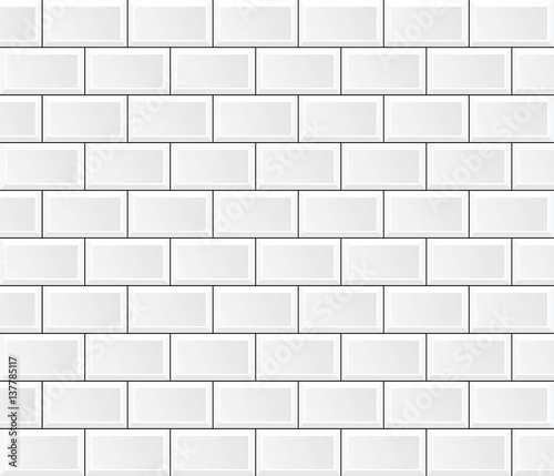 vector white tile wall