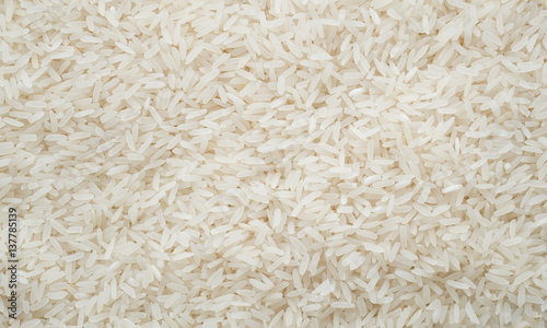 White rice, natural long rice grain