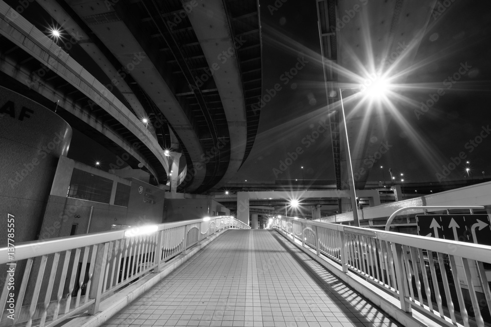 pedestrian overpass pedestrian overpass