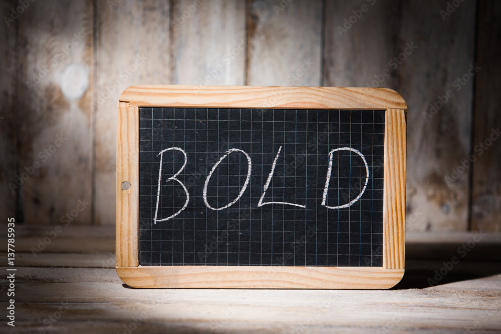 Fototapeta premium Concept written with chalk on blackboard