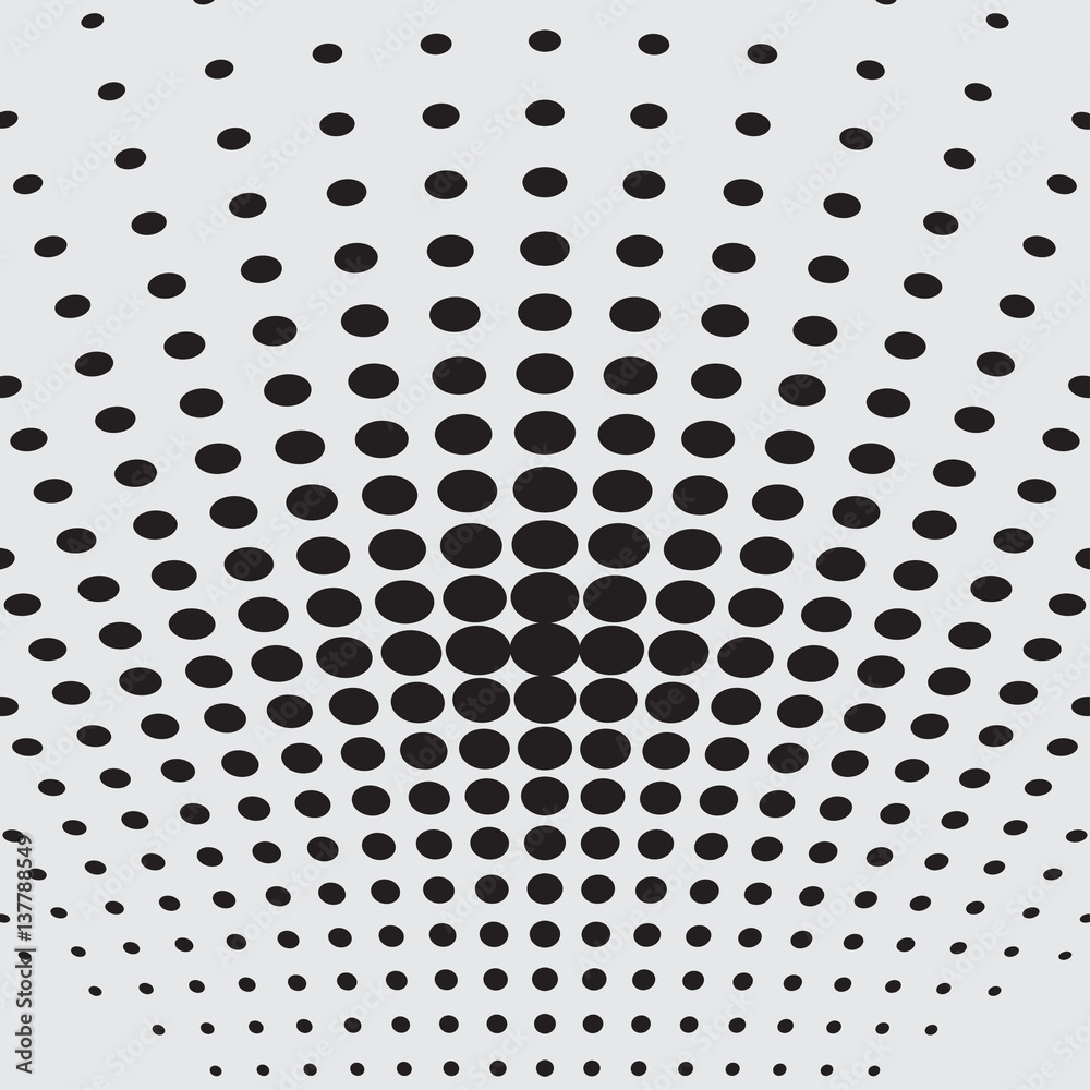Halftone dots on white background. Vector illustration Halftone dots on white background. Vector illustration