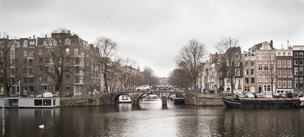 Bridge over Amsterdam Canal