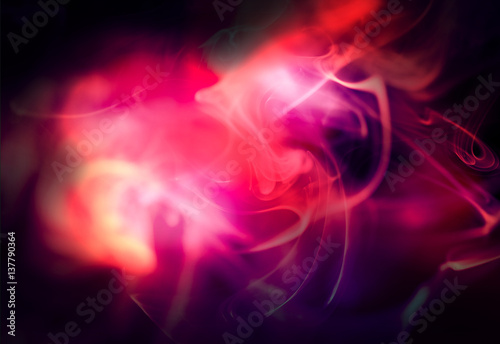 Pink smoke abstract dark background