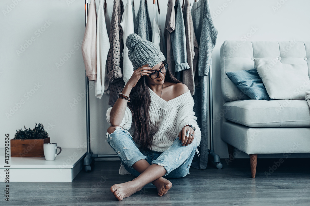 Fototapeta premium Have nothing to wear again.