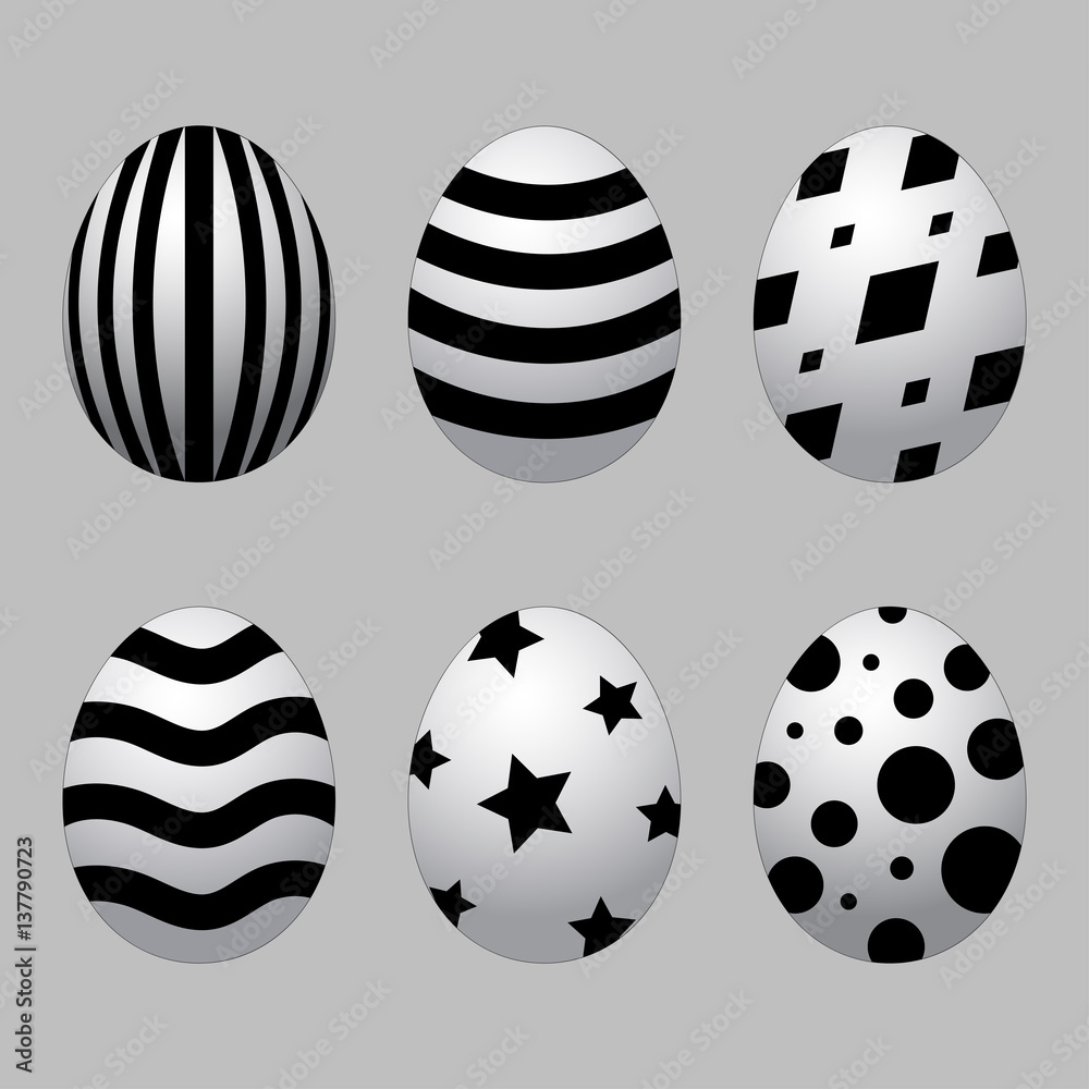 vector of Easter eggs icon