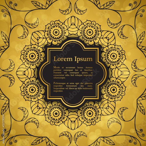 Background with floral ornament