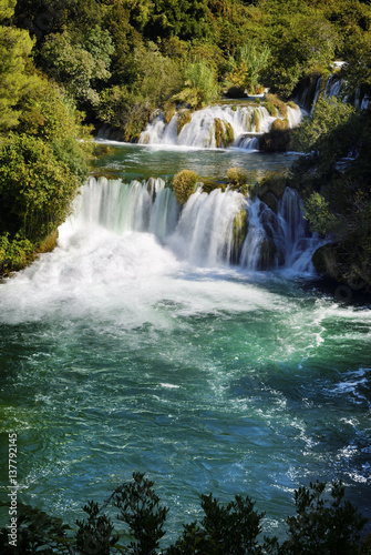 Krka national park waterfall