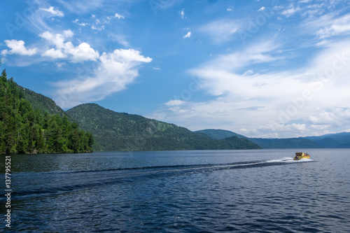 A Boat on Lake Teletskoye