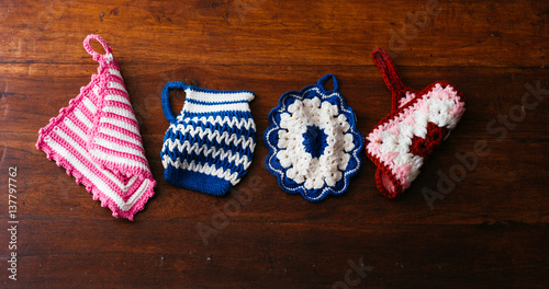 Tableau sur toile Crochet pot cloth