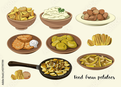 Food from potatoes