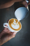 How to make latte art coffee