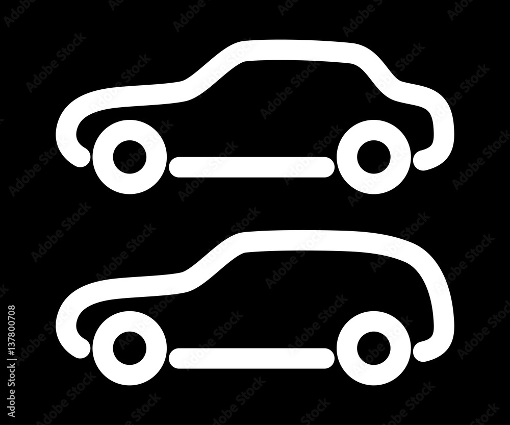 Vector set of silhouettes of cars. Vector set of silhouettes of cars.