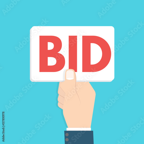 bid sign