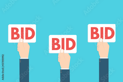 bid sign