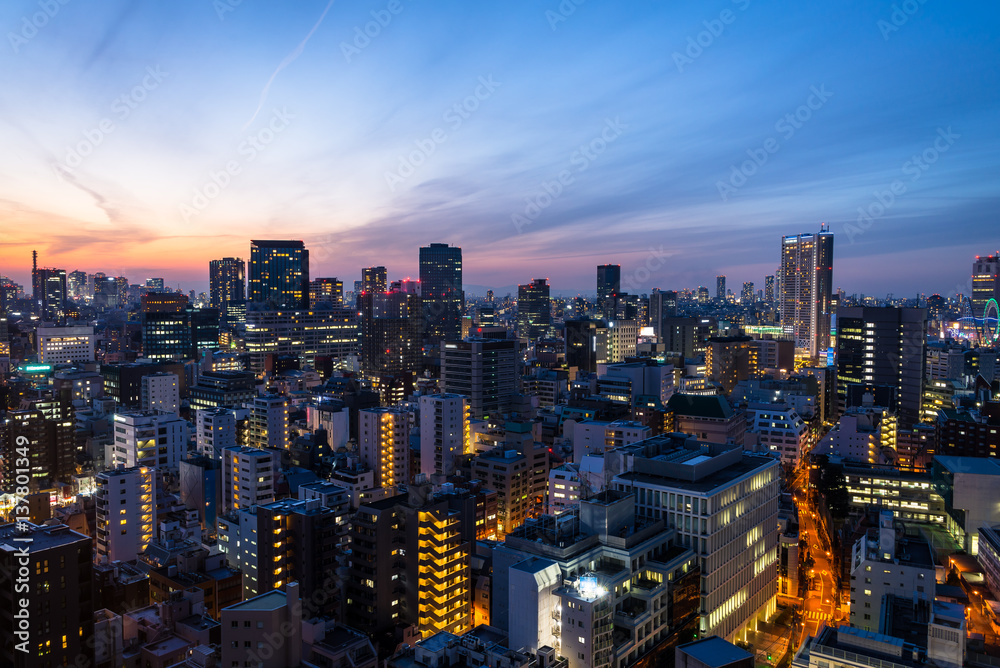 Obraz premium Twilight Tokyo - トワイライト・トーキョー１