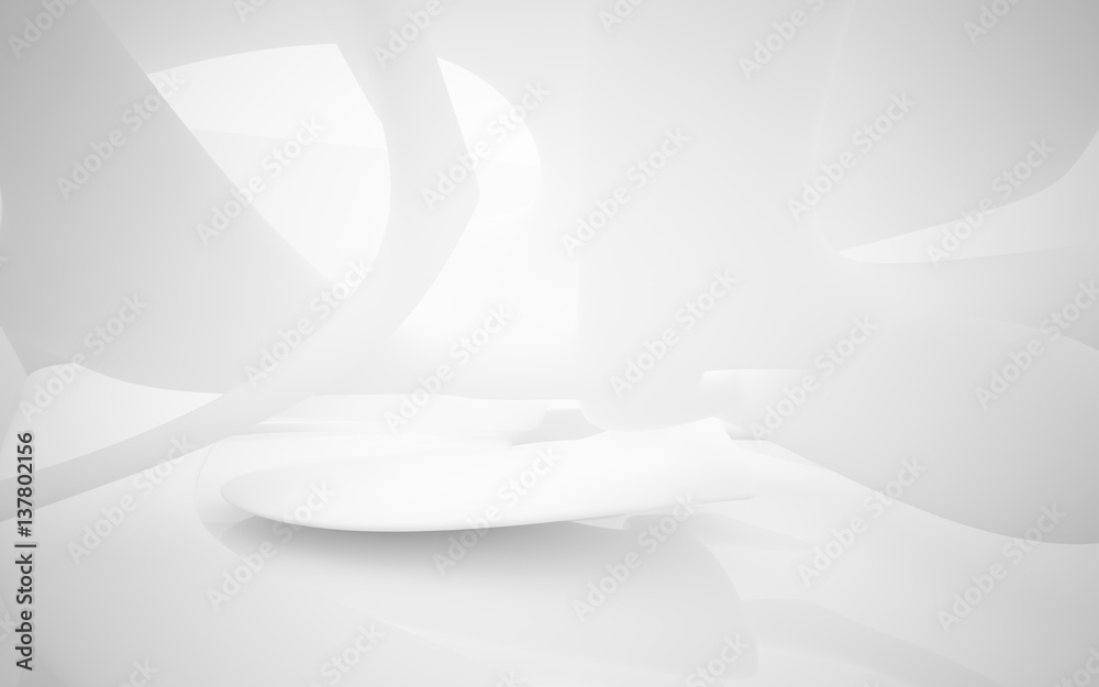 White smooth abstract architectural background whith gray lines . 3D illustration and rendering White smooth abstract architectural background whith gray lines . 3D illustration and rendering