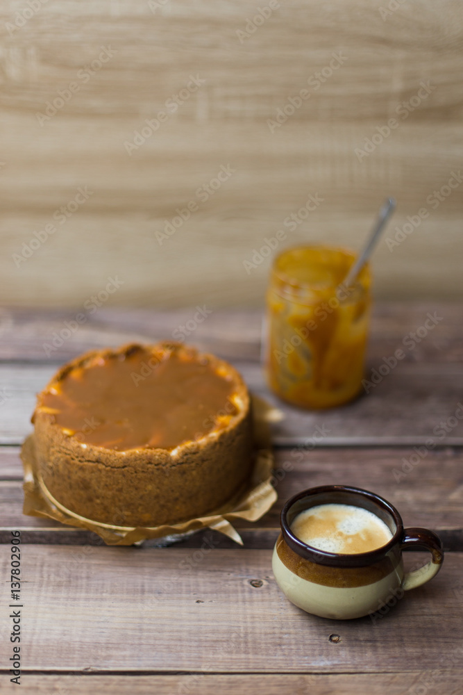 homemade caramel cheesecake coffee cup brown homemade caramel cheesecake coffee cup brown