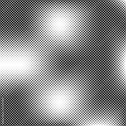 PrintVector halftone geometric background. Grunge abstract half tone dotted texture. Monochrome graphic for print, dtp or presentation. Vintage style design