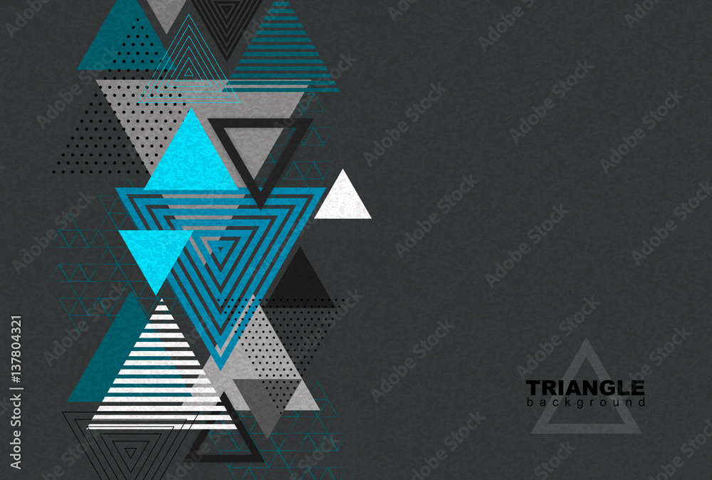 Abstract hipster poligon triangle background. Triangle pattern background.  Stock Vector | Adobe Stock