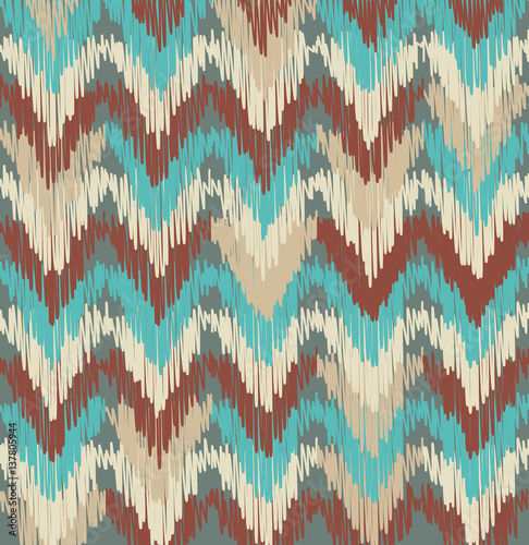Tribal vector seamless pattern. Hand drawn abstract background