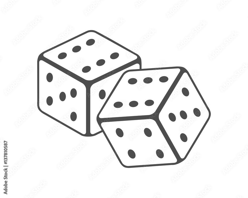 Dice Vector Illustration Dice Vector Illustration