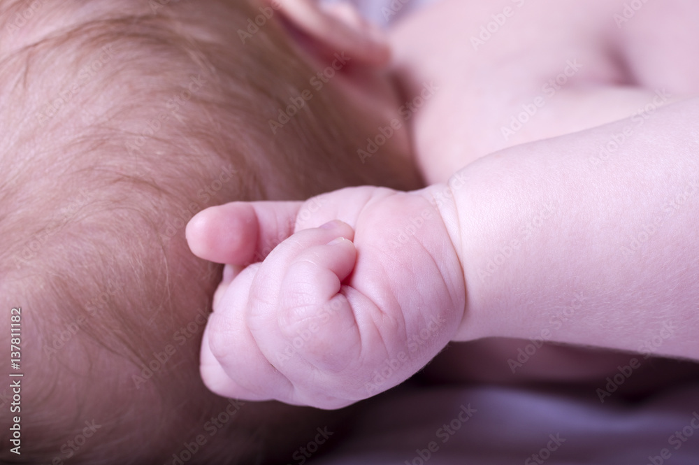 Foto Stock Manina di un neonato | Adobe Stock