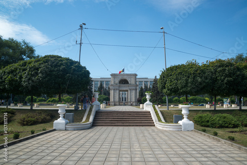 Parliament building (Casa Governului) in Chisinau, Moldova