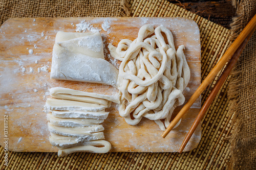 Udon And Raw Buckwheat Noodles