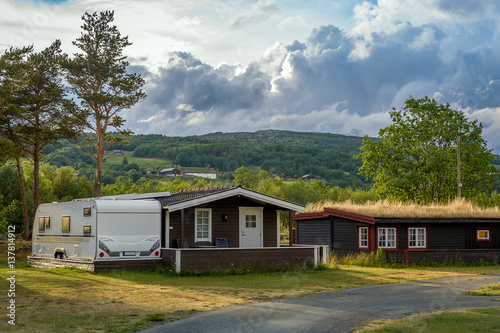 Norwegian camping cabins © AlexanderNikiforov