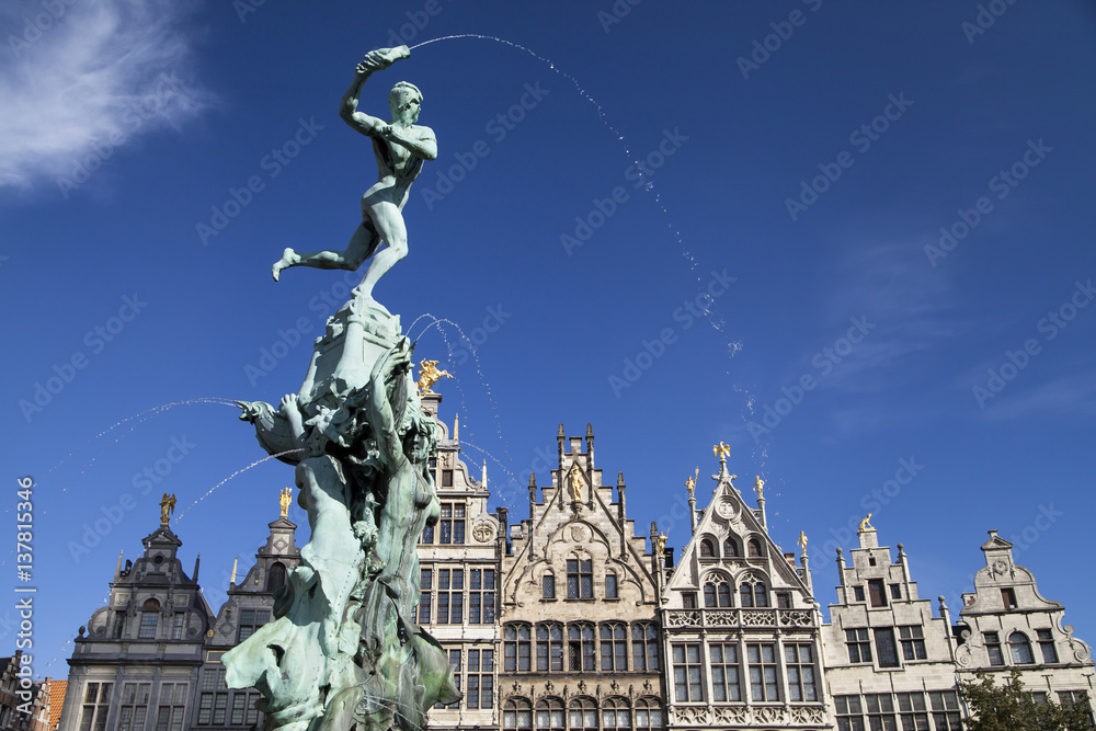 Brabo Fountain in Antwerp