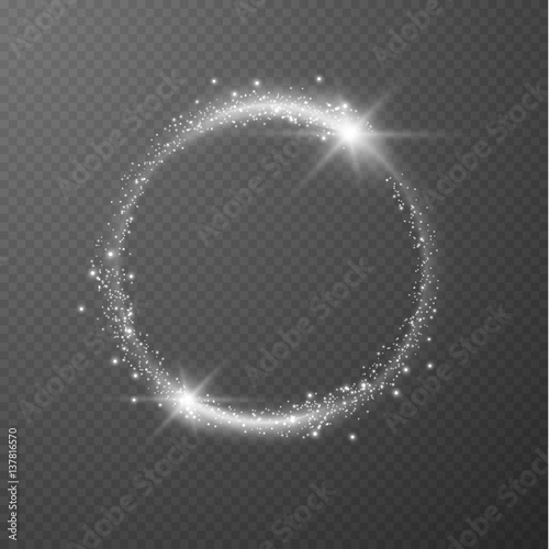 Shining ring vector background.