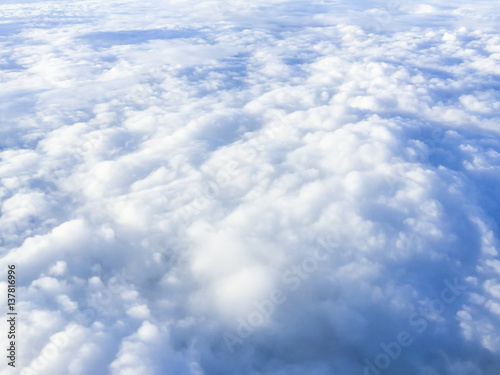 Fototapeta Naklejka Na Ścianę i Meble -  Cloudscape. Blue sky and white cloud. Sunny day