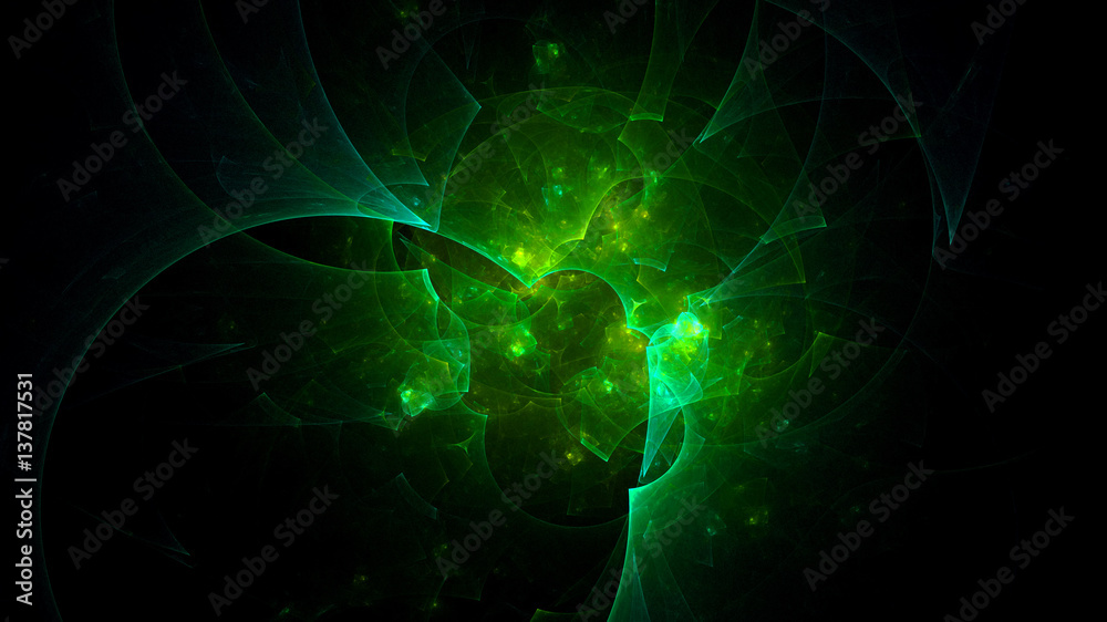 3D rendering abstract fractal light background 3D rendering abstract fractal light background