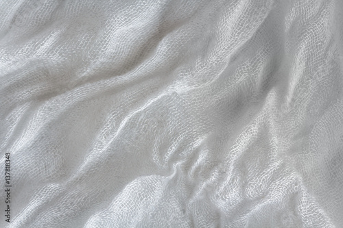 Фотография White crumpled gauze
