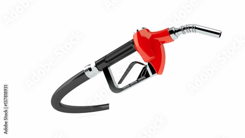 Gasoline nozzle isolated on white background