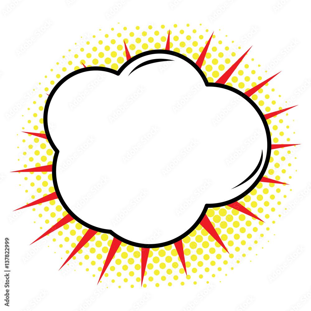 Isolated comic bubble speech on a white background, Vector illustration